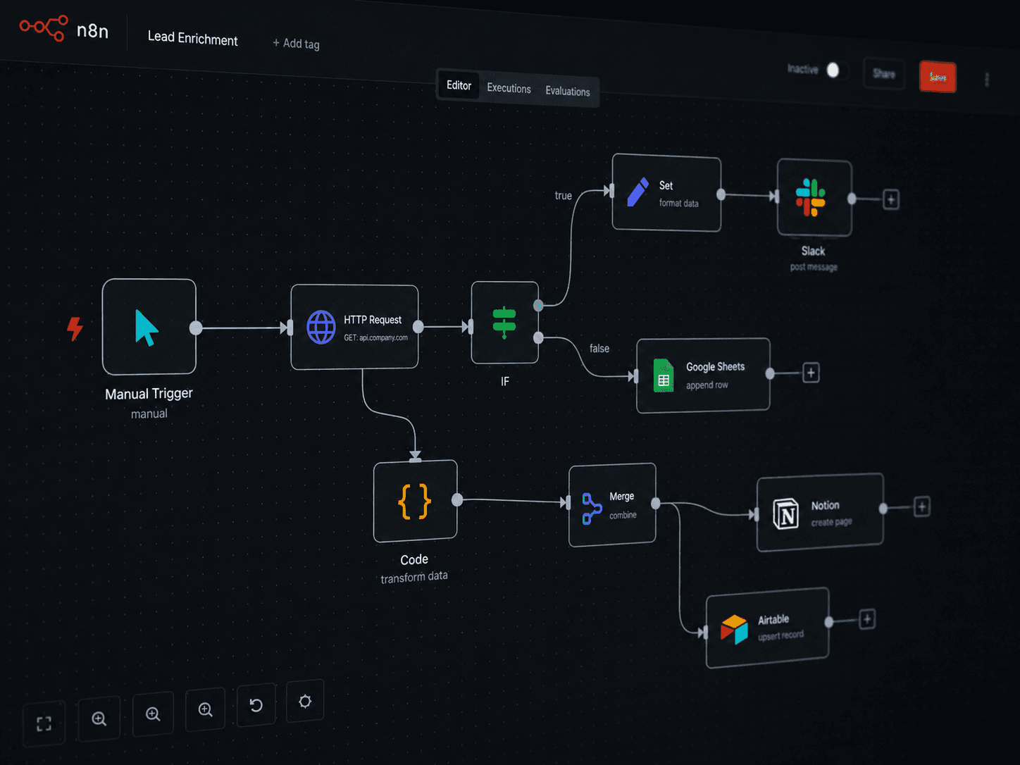 An n8n AI automation workflow built by Carlos